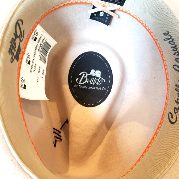 Buckskin felt Brittoli by Montecarlo Hat Co - Picture 2 of 4